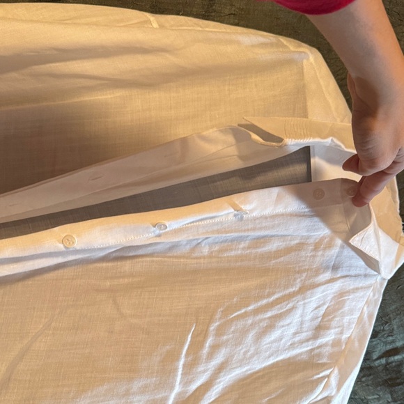 Lafayette 148 New York White Button Down Shirt - Picture 8 of 9